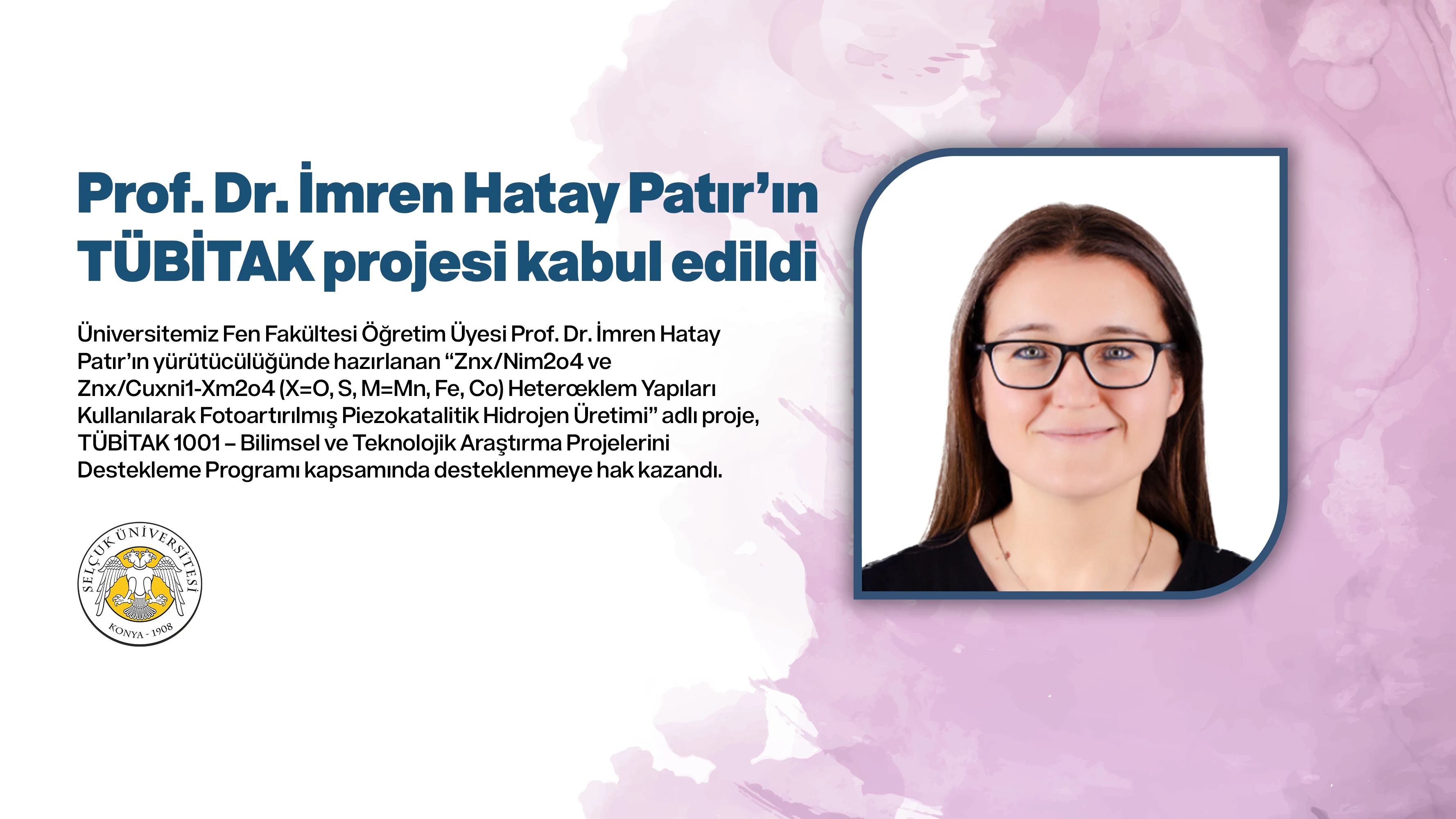 Prof. Dr. İmren Hatay Patır’ın TÜBİTAK projesi kabul edildi